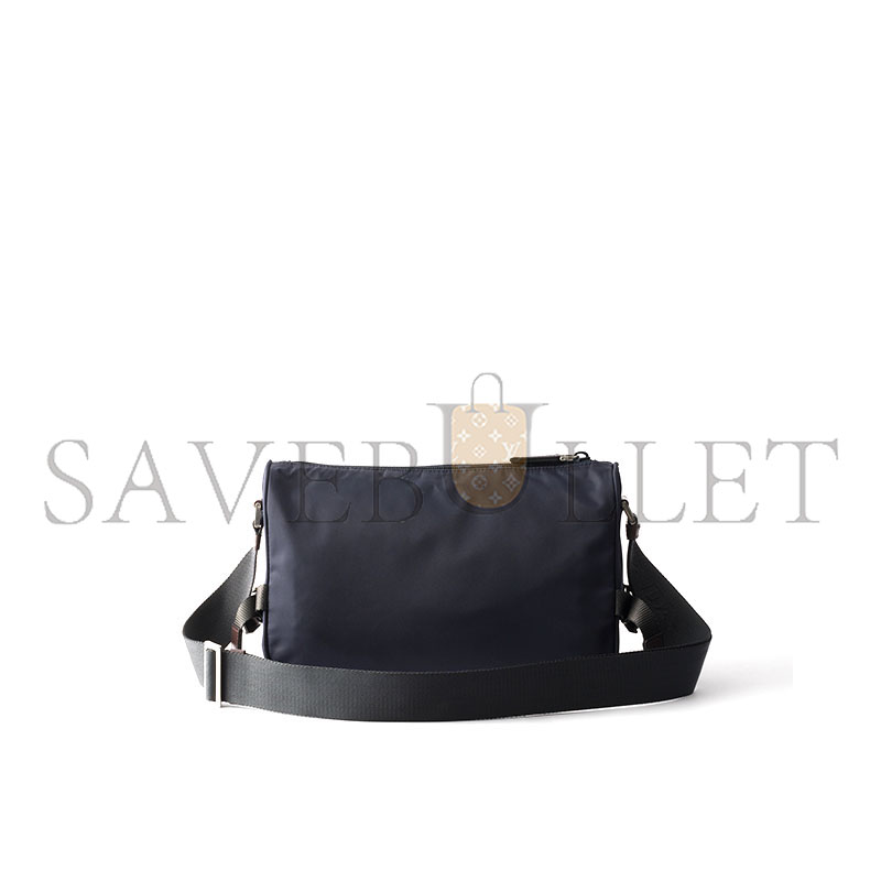 PRADA SPEEDROCK RE-NYLON AND LEATHER SHOULDER BAG 2VH192 (28*17.5*10cm)